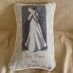 Joy Frees the Spirit Willow Tree Susan Lordi Angel Throw Pillow 12 x 8